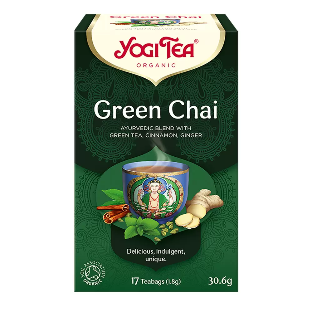 Herbata ajurwedyjska Zielony Czaj GREEN CHAI | Yogi Tea