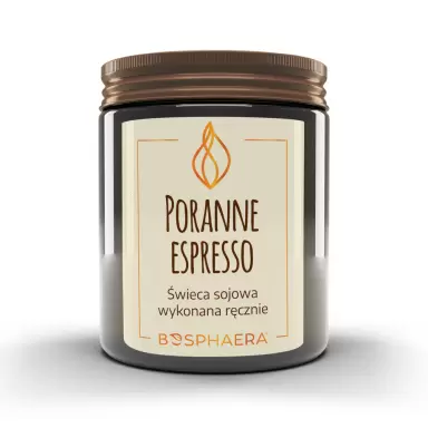 Sojowa świeca zapachowa Poranne Espresso | Bosphaera