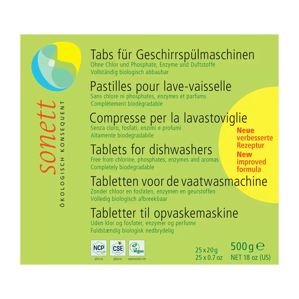 Ekologiczne tabletki do zmywarki | Sonett