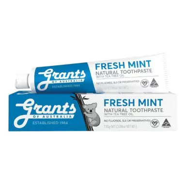Naturalna pasta do zębów miętowa - bez fluoru | Grants of Australia