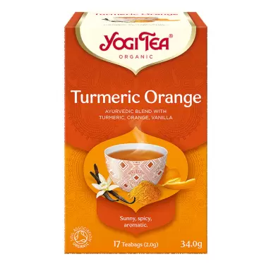 Herbata ajurwedyjska Kurkuma Pomarańcza TURMERIC ORANGE | Yogi Tea