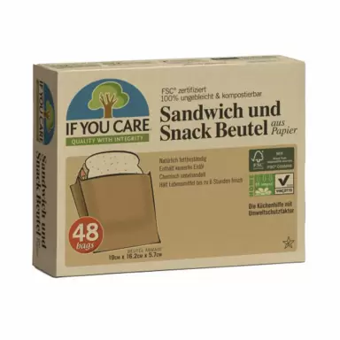 Papierowe torebki na kanapki i przekąski | If You Care