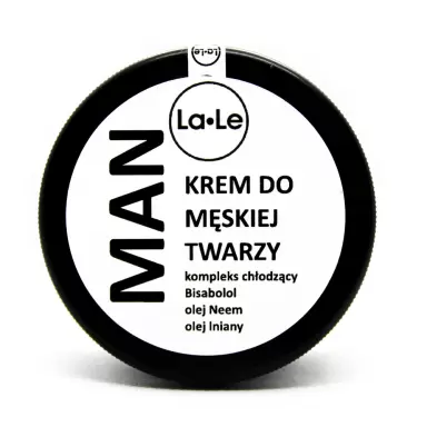 Krem MEN dla mężczyzn - kompleks chłodzący, bisabolol, olej neem | La-Le