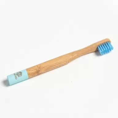 Bambusowa szczoteczka do zębów dla dzieci - niebieska | Nested