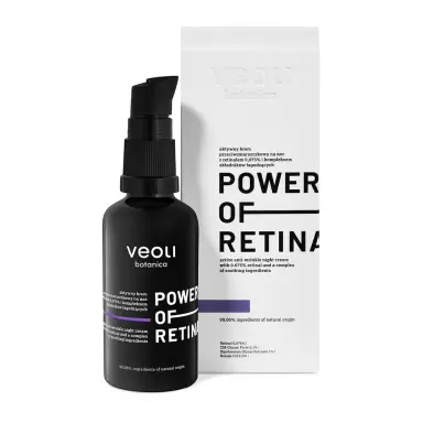 Przeciwzmarszczkowy krem na noc z retinalem 0,075% POWER OF RETINAL | Veoli Botanica