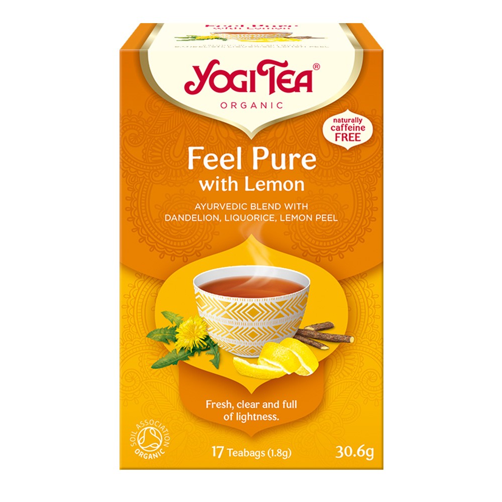 Herbata ajurwedyjska Detox z Cytryną FEEL PURE | Yogi Tea