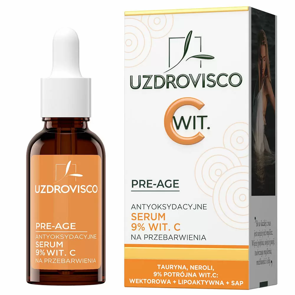 Antyoksydacyjne serum 9% wit.C na przebarwienia | Uzdrovisco