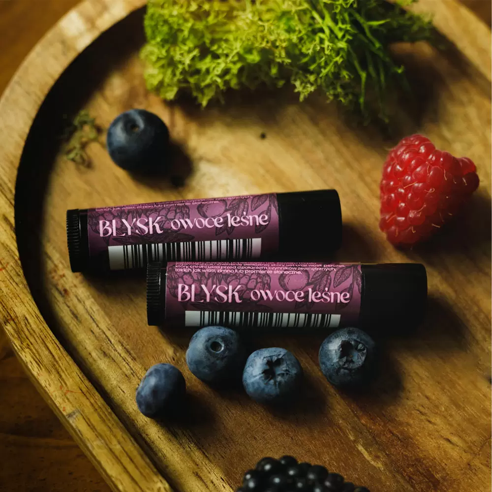 Balsam do ust Błysk owoce leśne LIPSTICK | Bydgoska Wytwórnia Mydła