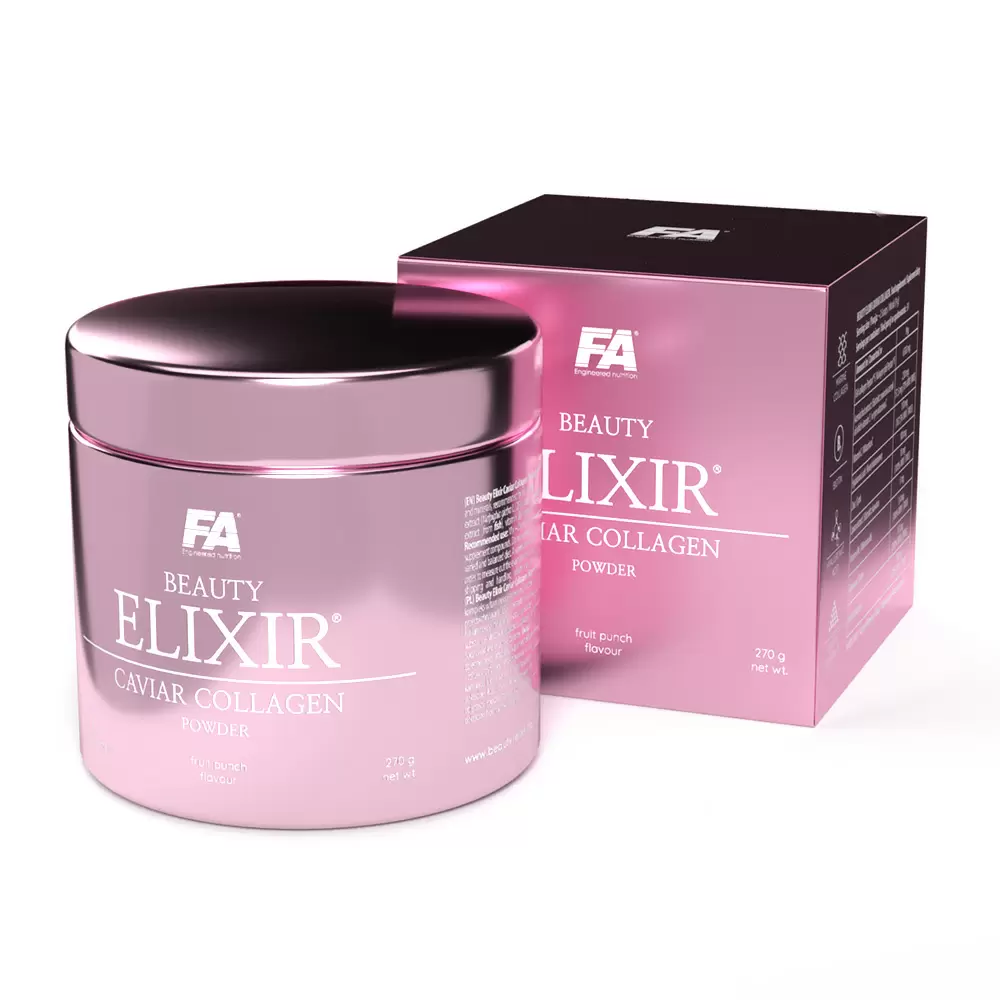 Beauty Elixir CAVIAR COLLAGEN POWDER - smak Poncz Owocowy | Fitness Authority