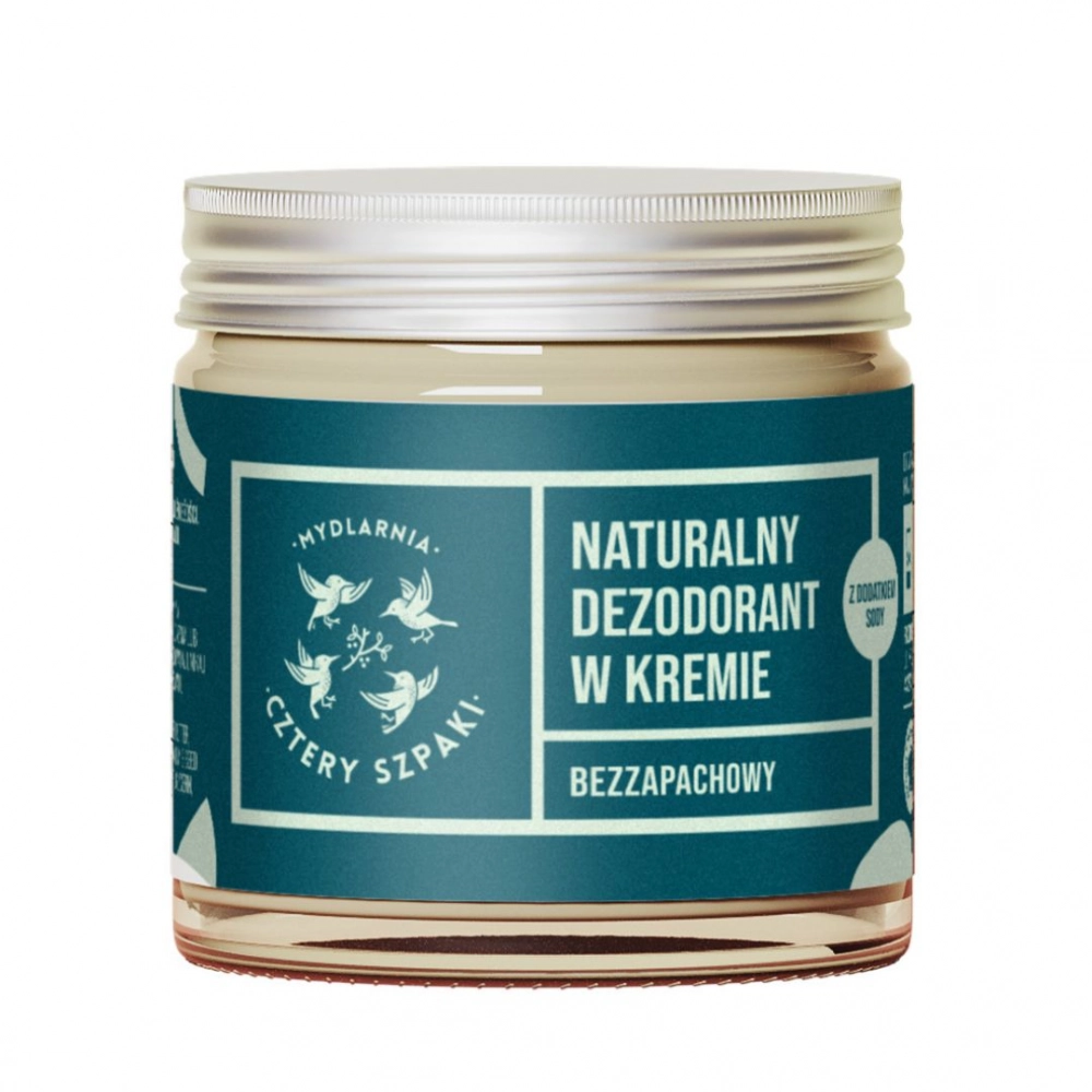 Dezodorant w kremie bezzapachowy z dodatkiem sody  ​ | Cztery Szpaki