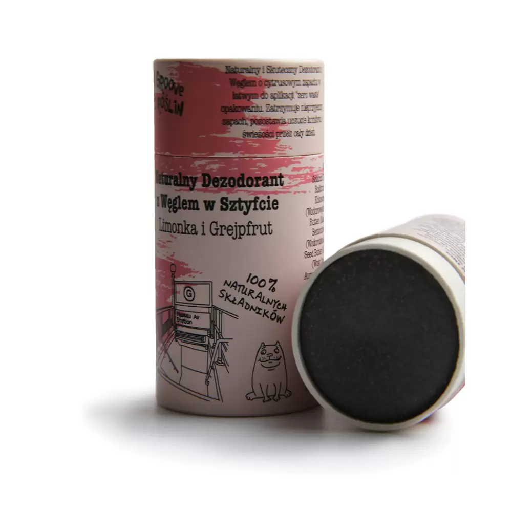 Naturalny dezodorant w sztyfcie z węglem - Limonka i Grejpfrut | Brooklyn Groove