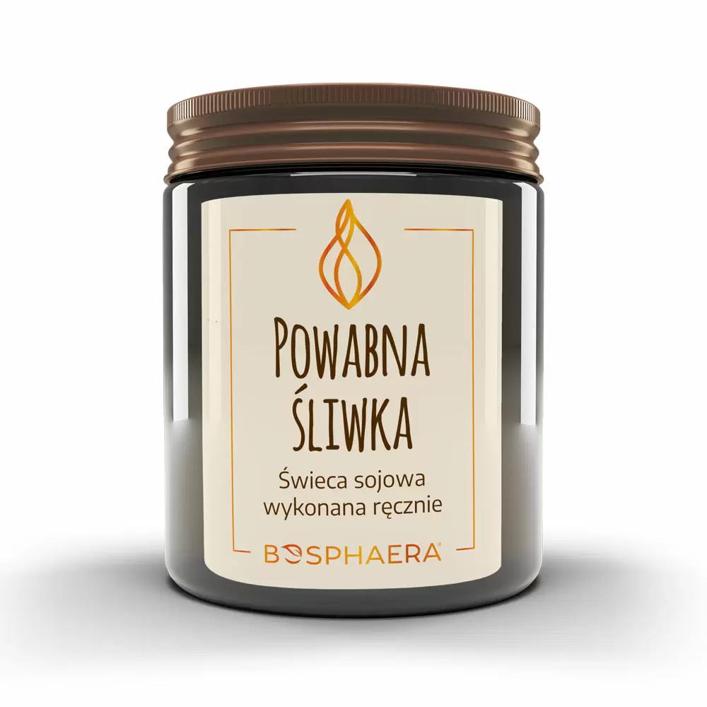Sojowa świeca zapachowa Powabna Śliwka | Bosphaera