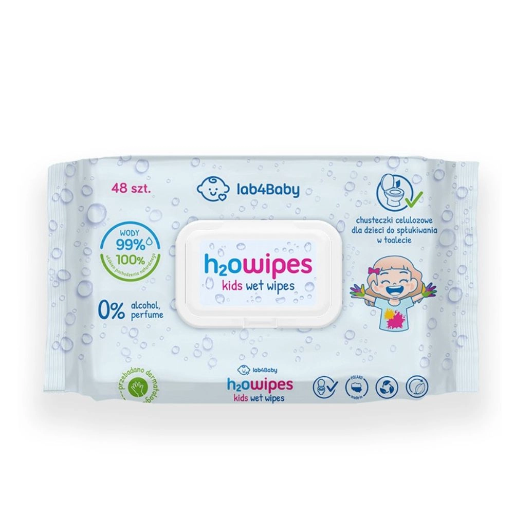 Chusteczki wodne dla dzieci i niemowląt, delikatne, 48 szt. | h2owipes