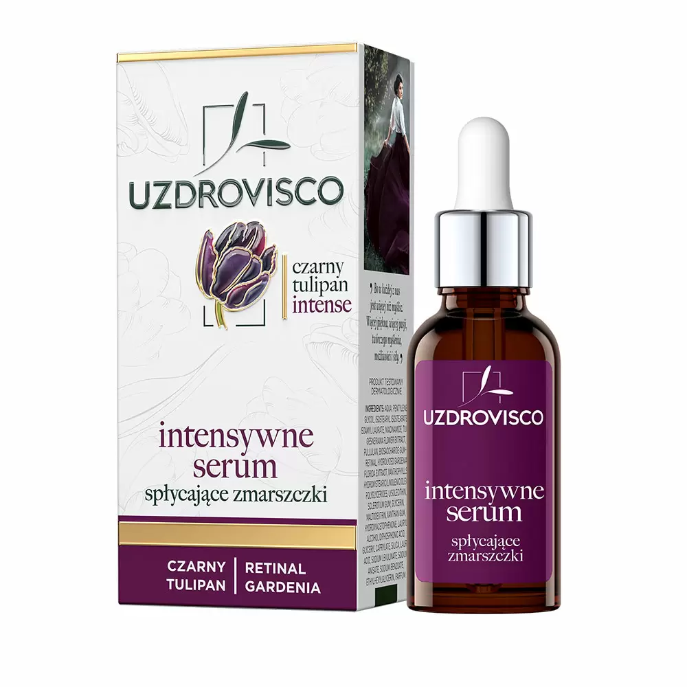 Czarny Tulipan Intense Intensywne serum spłycające zmarszczki | Uzdrovisco