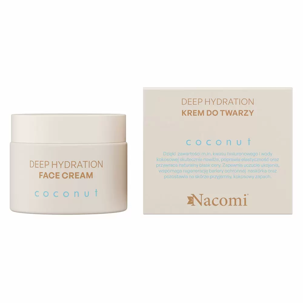 Deep hydration Krem do twarzy COCONUT | Nacomi