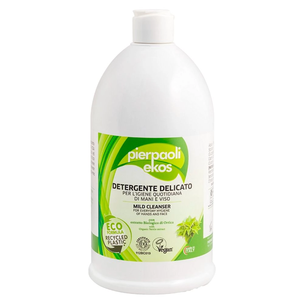 Delikatne mydło w płynie do twarzy i rąk z glicerynowym ekstraktem z pokrzywy - 1 litr | Pierpaoli - Ekos Personal Care
