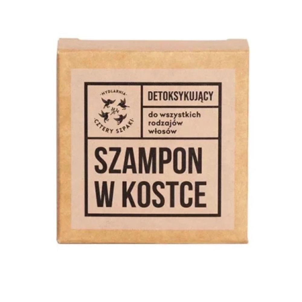 Detoksykujący szampon do włosów w kostce | Cztery Szpaki