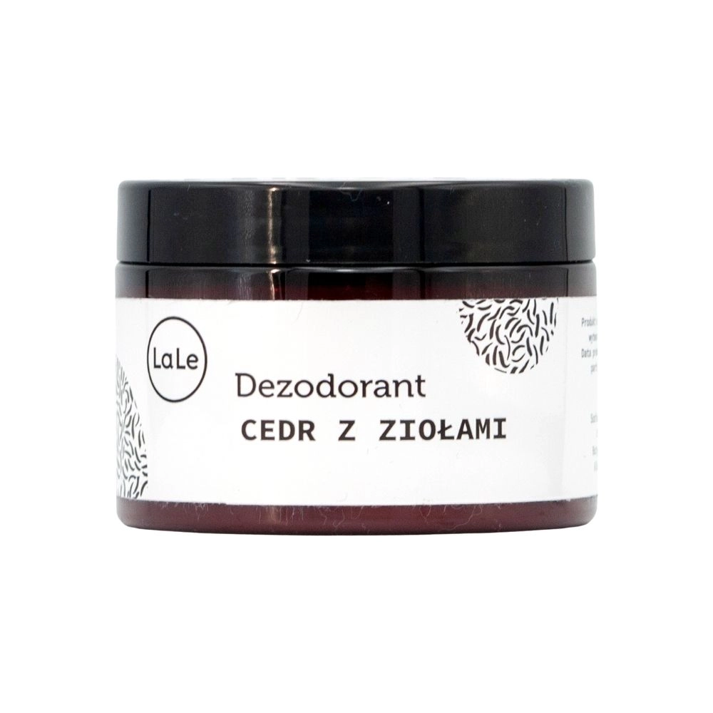 Dezodorant ekologiczny w kremie z olejkiem cedrowym z ziołami | La-Le