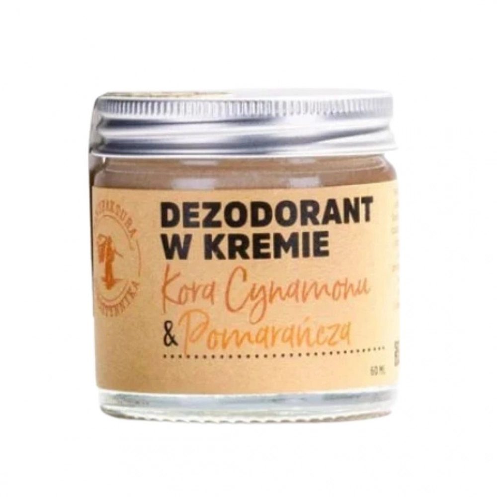 Dezodorant w kremie Kora cynamonu i Pomarańcza | Manufaktura Bursztynnika