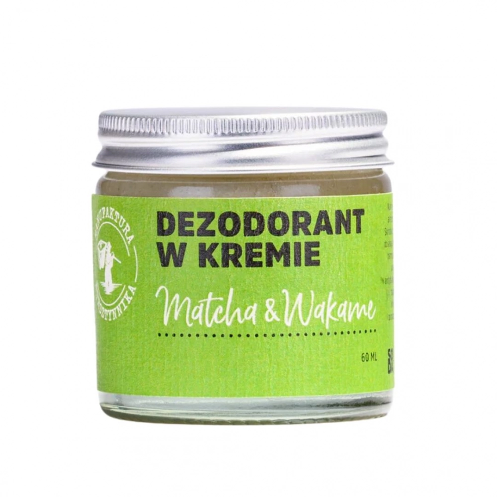 Dezodorant w kremie Matcha i Wakame | Manufaktura Bursztynnika