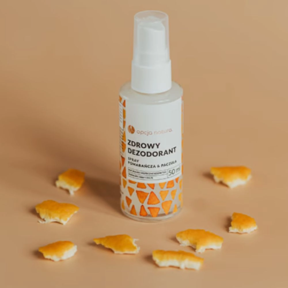 Dezodorant w sprayu Pomarańcza i Paczula | Opcja Natura