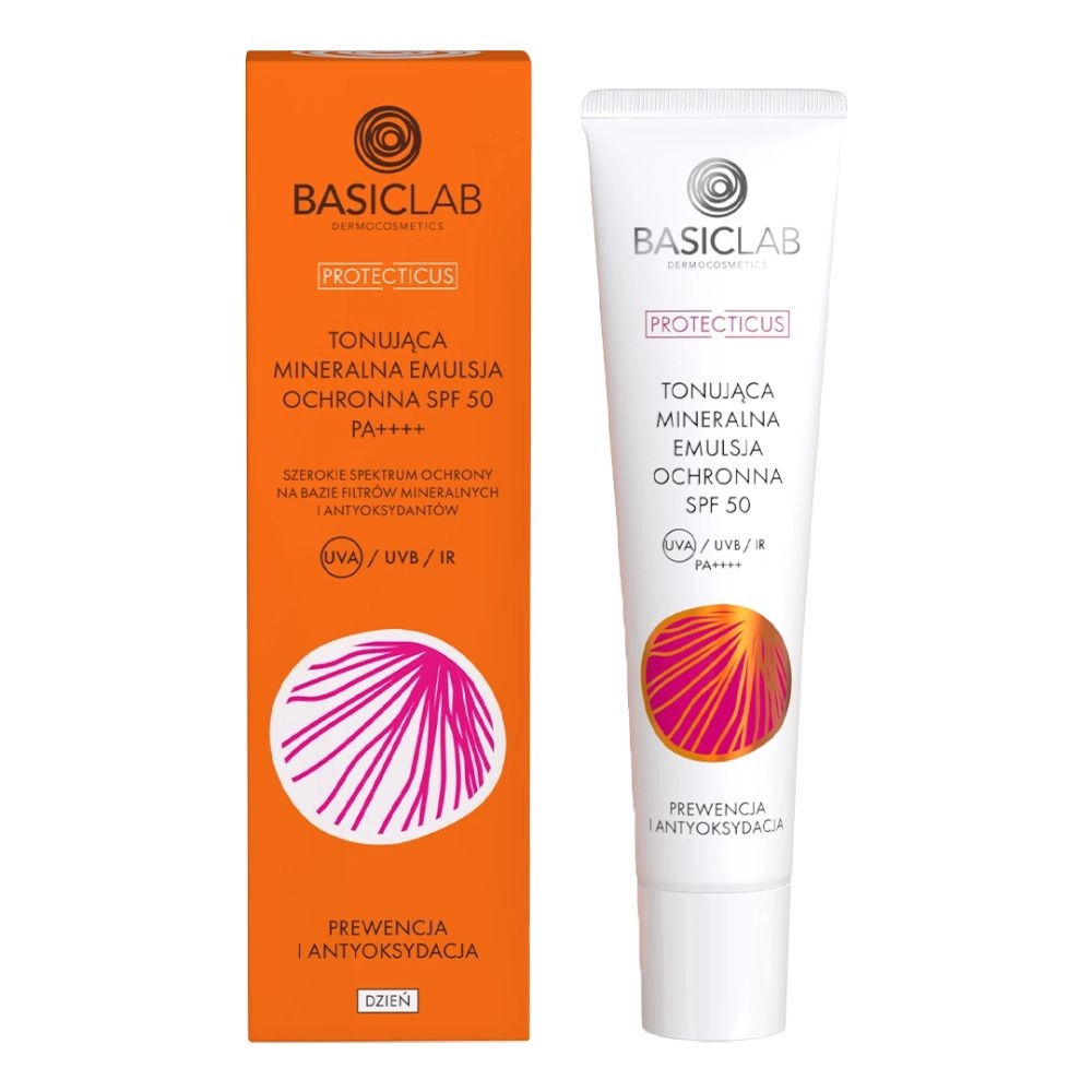 Emulsja mineralna tonująca SPF50 Prewencja i Antyoksydacja | BasicLab
