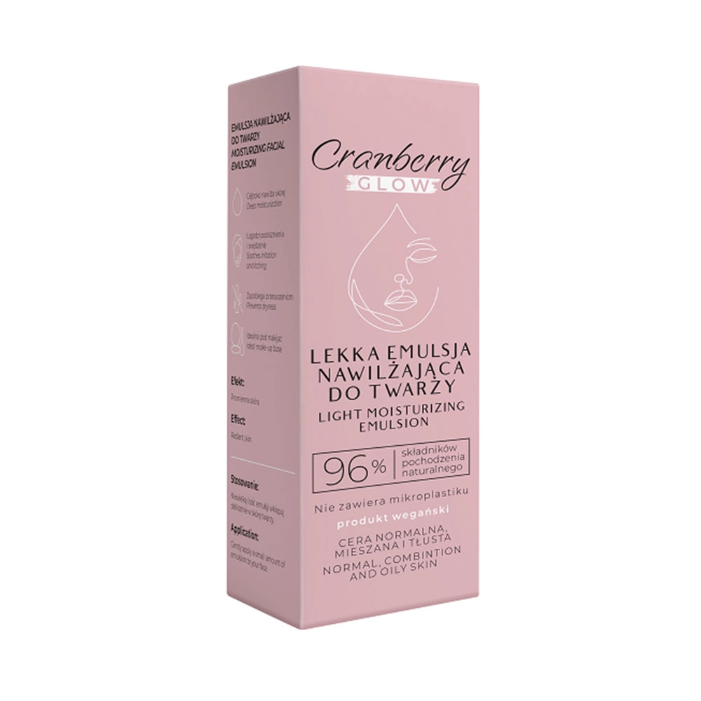 Emulsja nawilżająca do twarzy | Cranberry Glow