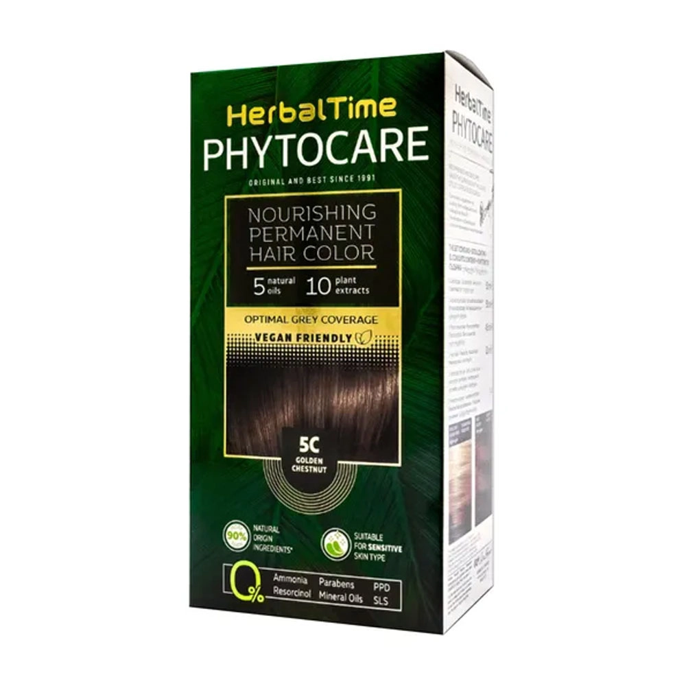 Farba do włosów 5C Golden chestnut | Herbal Time
