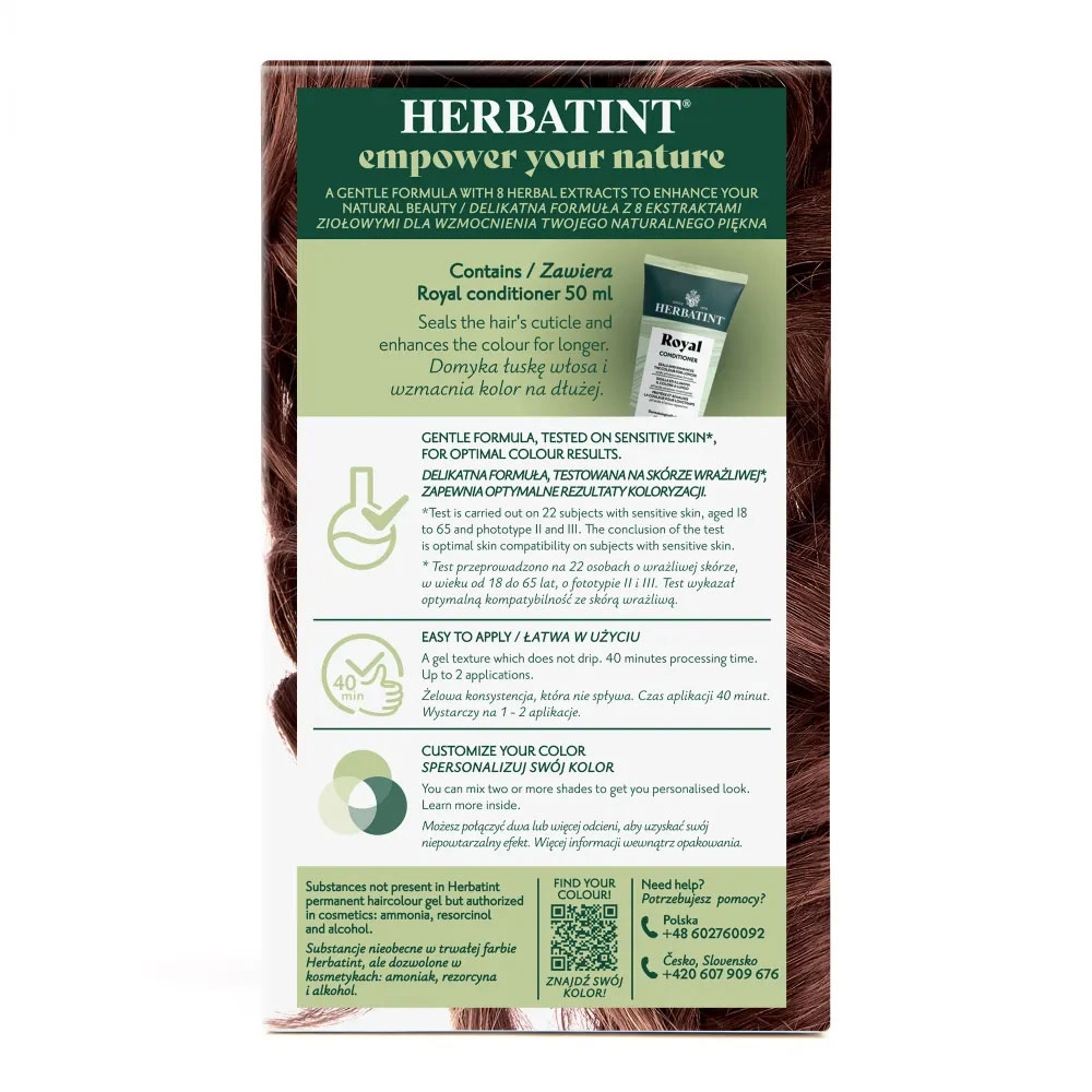 Farba do włosów 5R JASNY MIEDZIANY KASZTAN seria MIEDZIANA | Herbatint