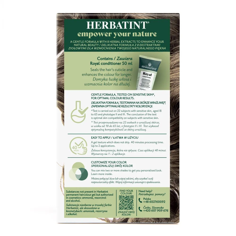 Farba do włosów 7N BLOND seria NATURALNA | Herbatint