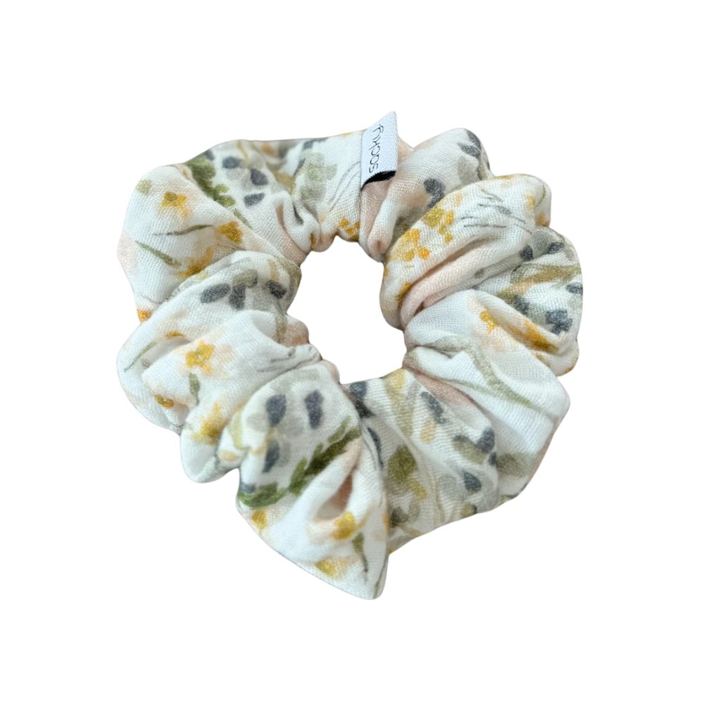 Gumka do włosów muślinowa - flowers | Sacky