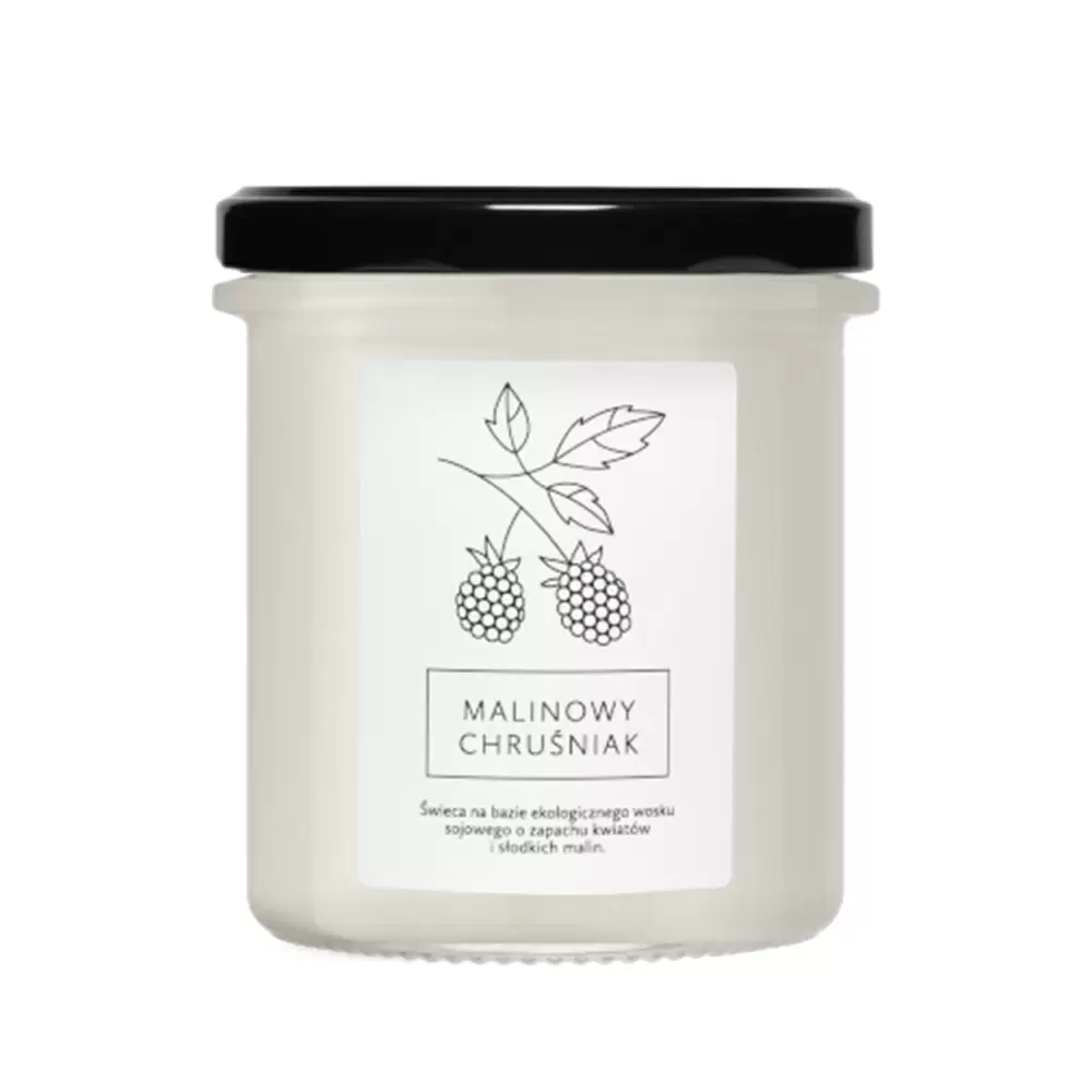 Świeca sojowa Malinowy Chruśniak | Hagi Cosmetics