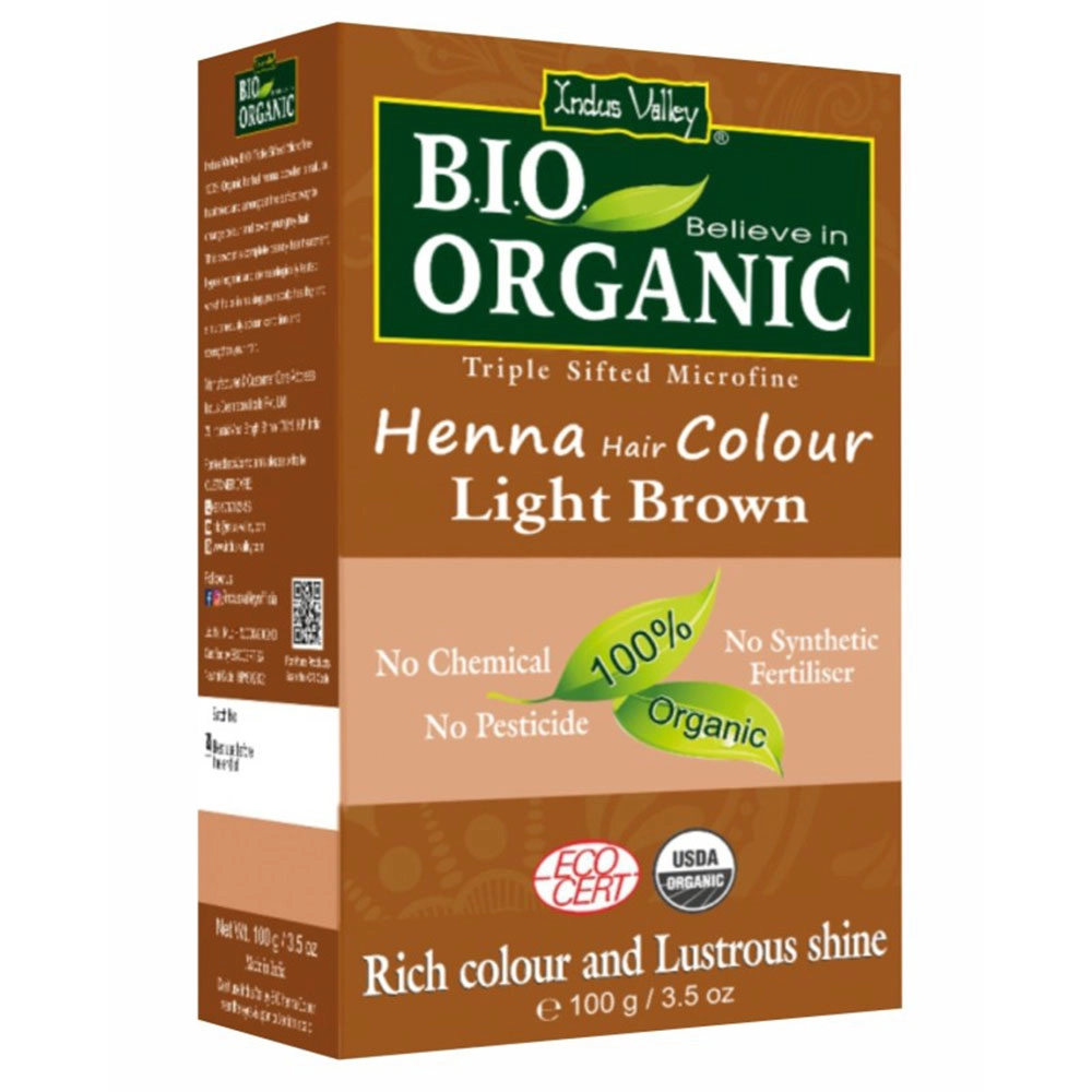 Henna do włosów - Jasny brąz | Indus Valley