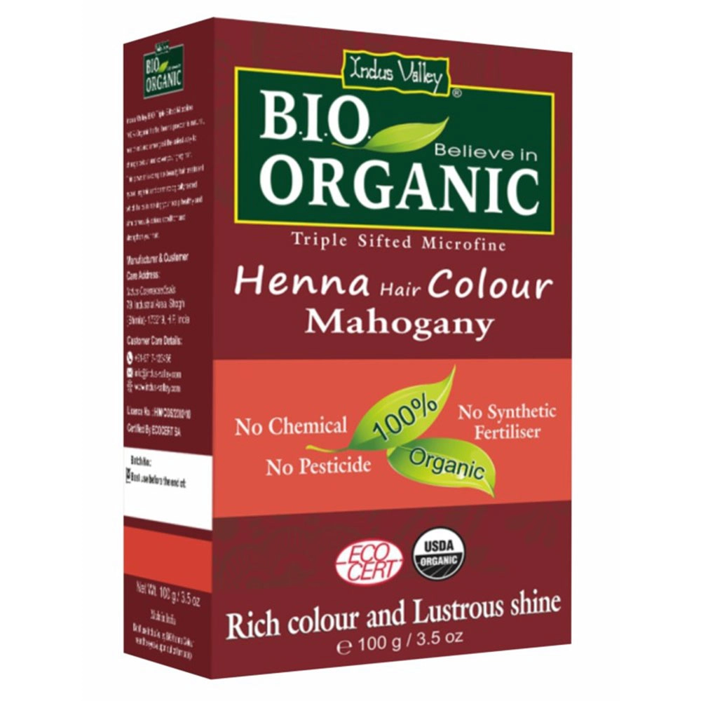 Henna do włosów - Mahoń | Indus Valley