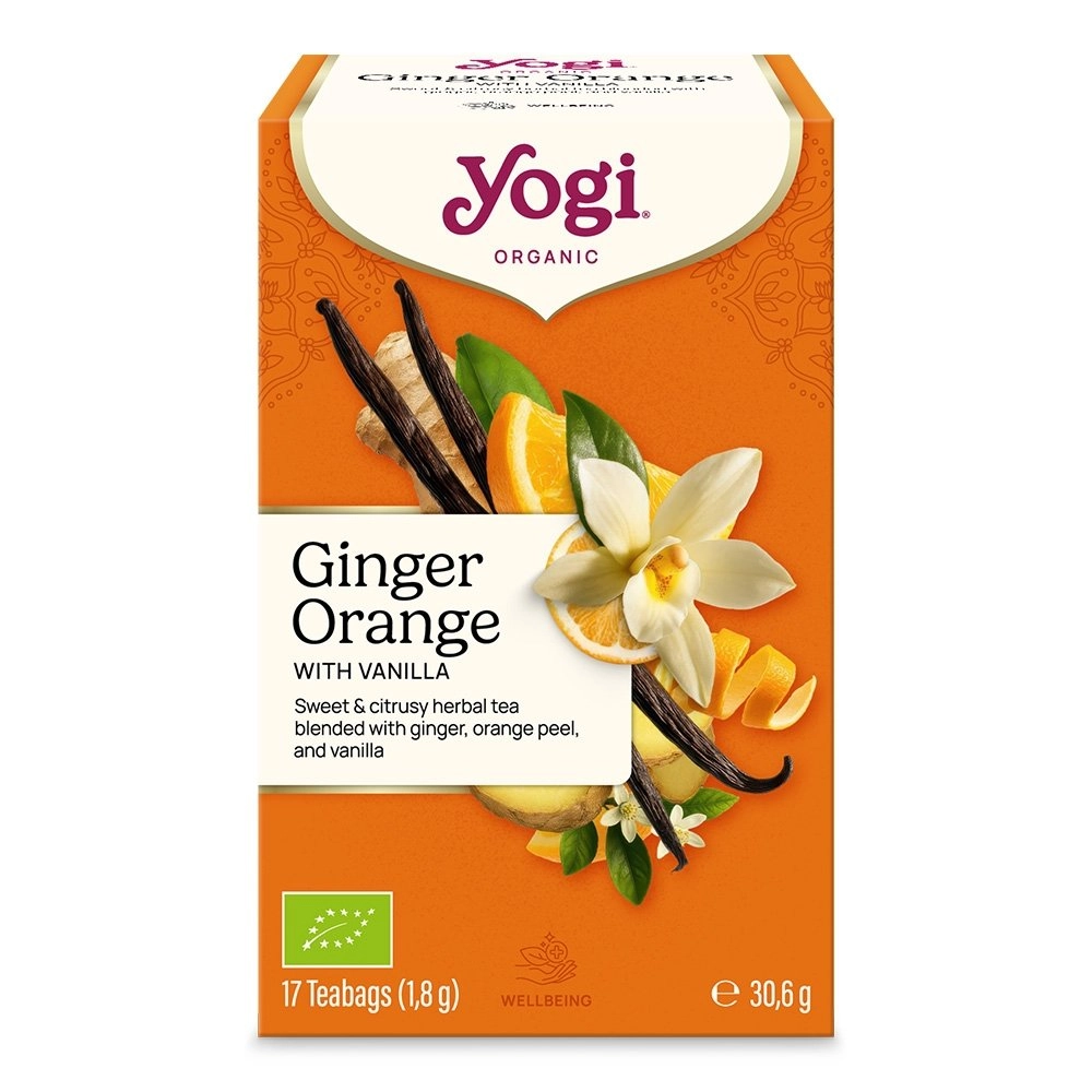 Herbata ajurwedyjska Imbirowo-pomarańczowa z wanilią GINGER ORANGE WITH VANILLA | Yogi Tea