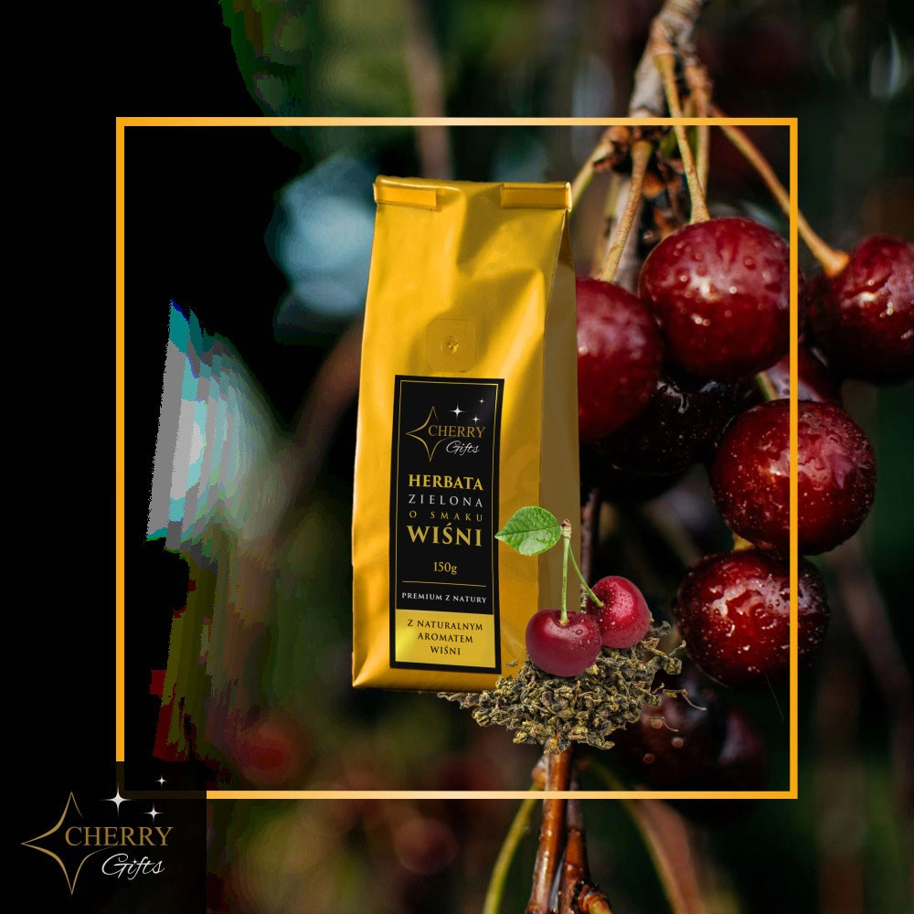 Herbata zielona o smaku wiśni | Cherry Gifts