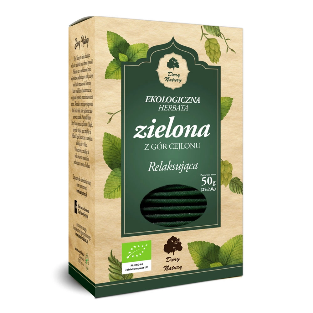 Herbata zielona Relaksująca EKO | Dary Natury