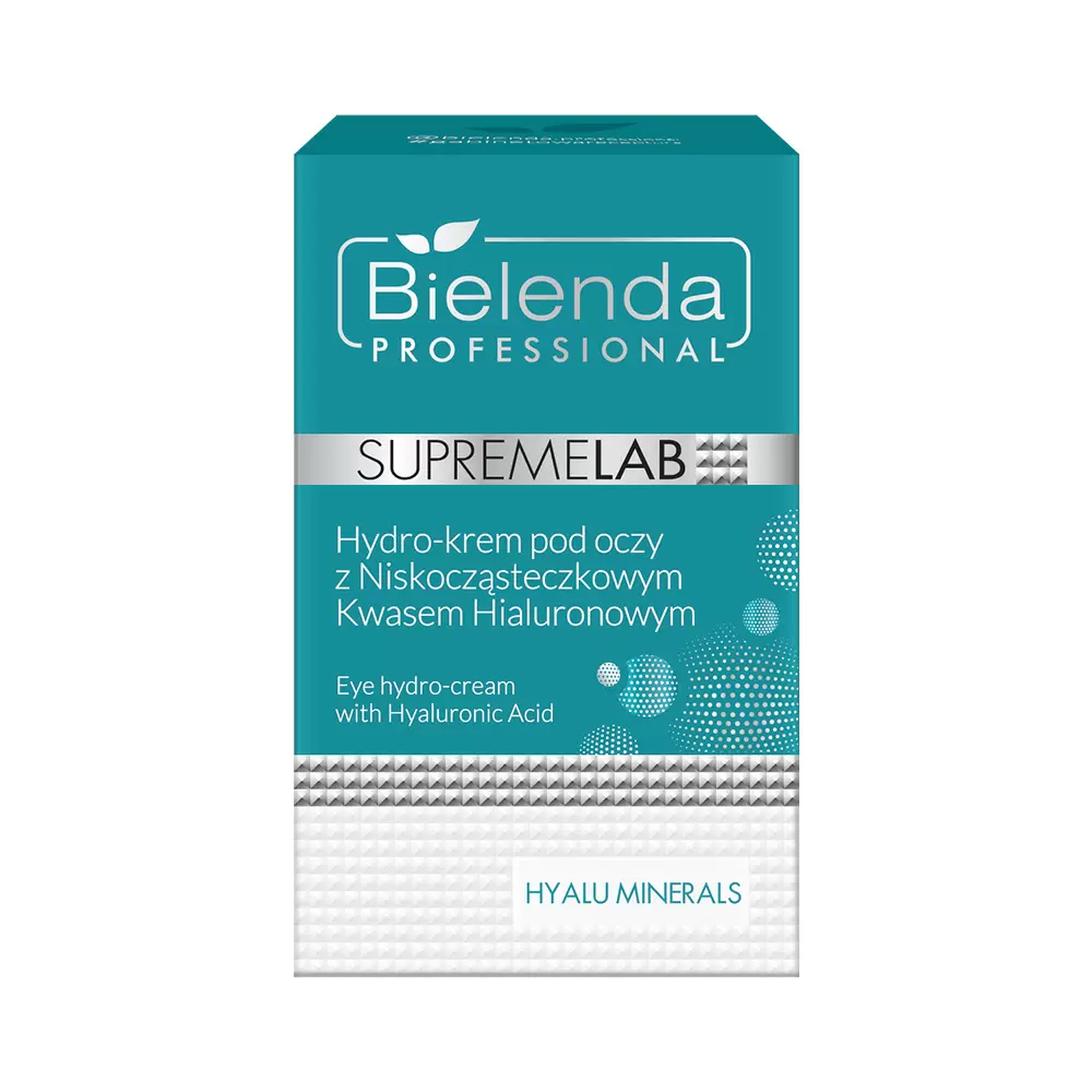Hydro-krem pod oczy z kwasem hialuronowym Supremelab Hyalu Minerals | Bielenda Professional