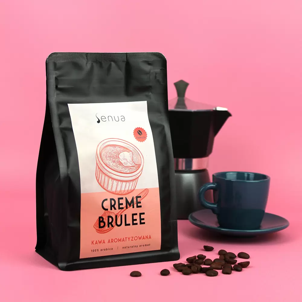 Kawa smakowa aromatyzowana Creme Brulee - ziarnista | Senua