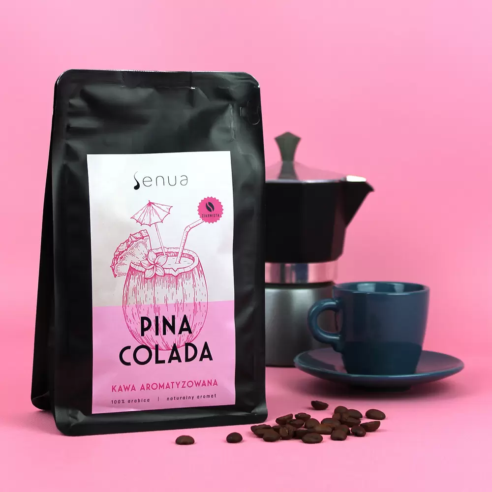 Kawa smakowa aromatyzowana Pina Colada - ziarnista | Senua
