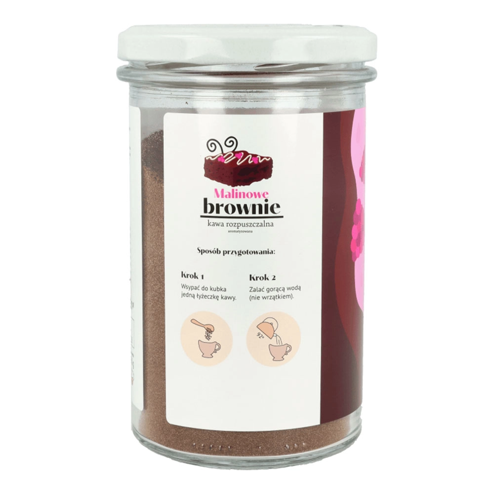 Kawa rozpuszczalna Malinowe Brownie | KruKam