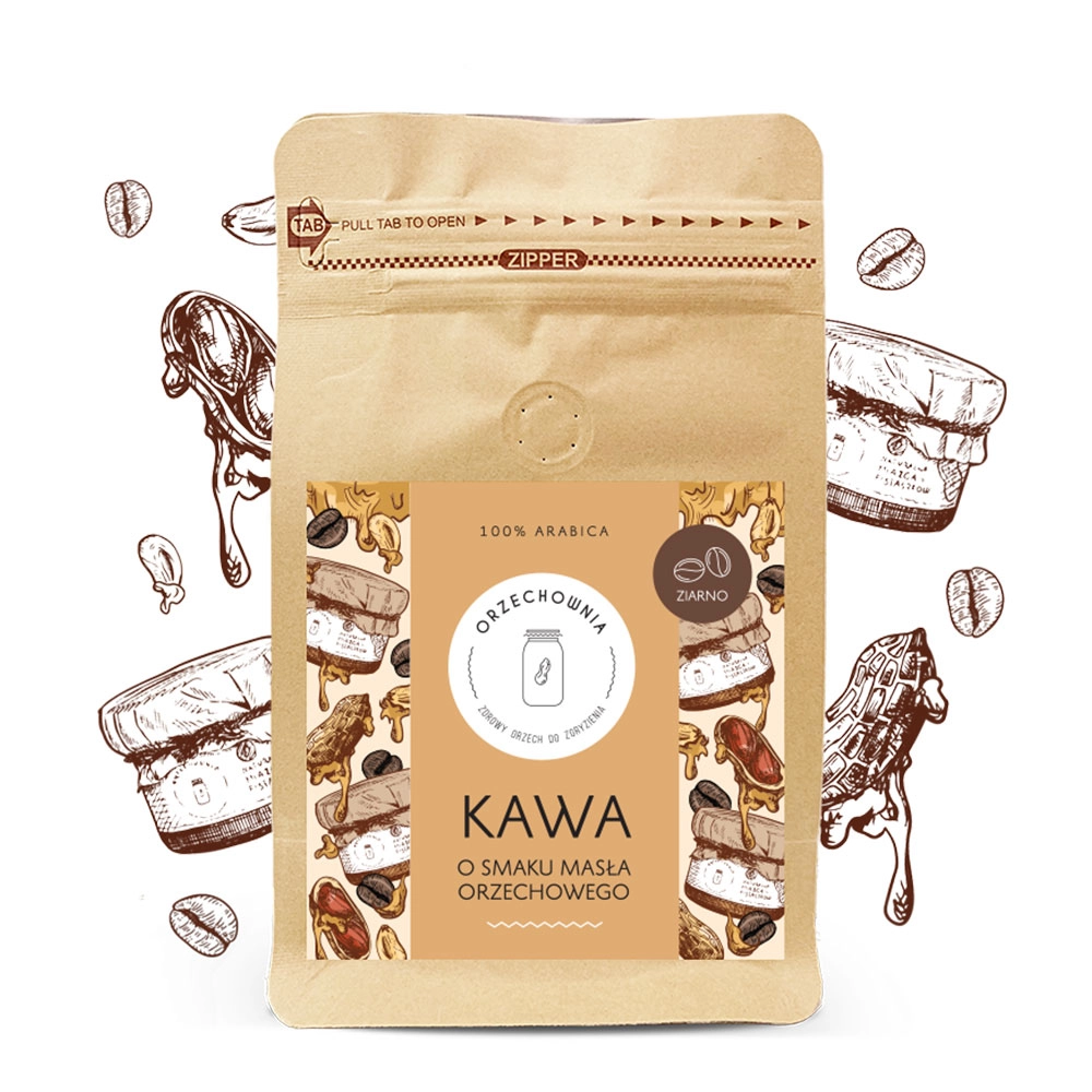 Kawa ziarnista o smaku masła orzechowego | Orzechownia
