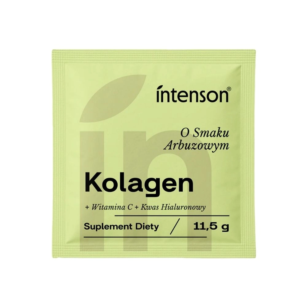 Suplement diety - Kolagen z kwasem hialuronowym i witaminą C - Arbuz | Intenson