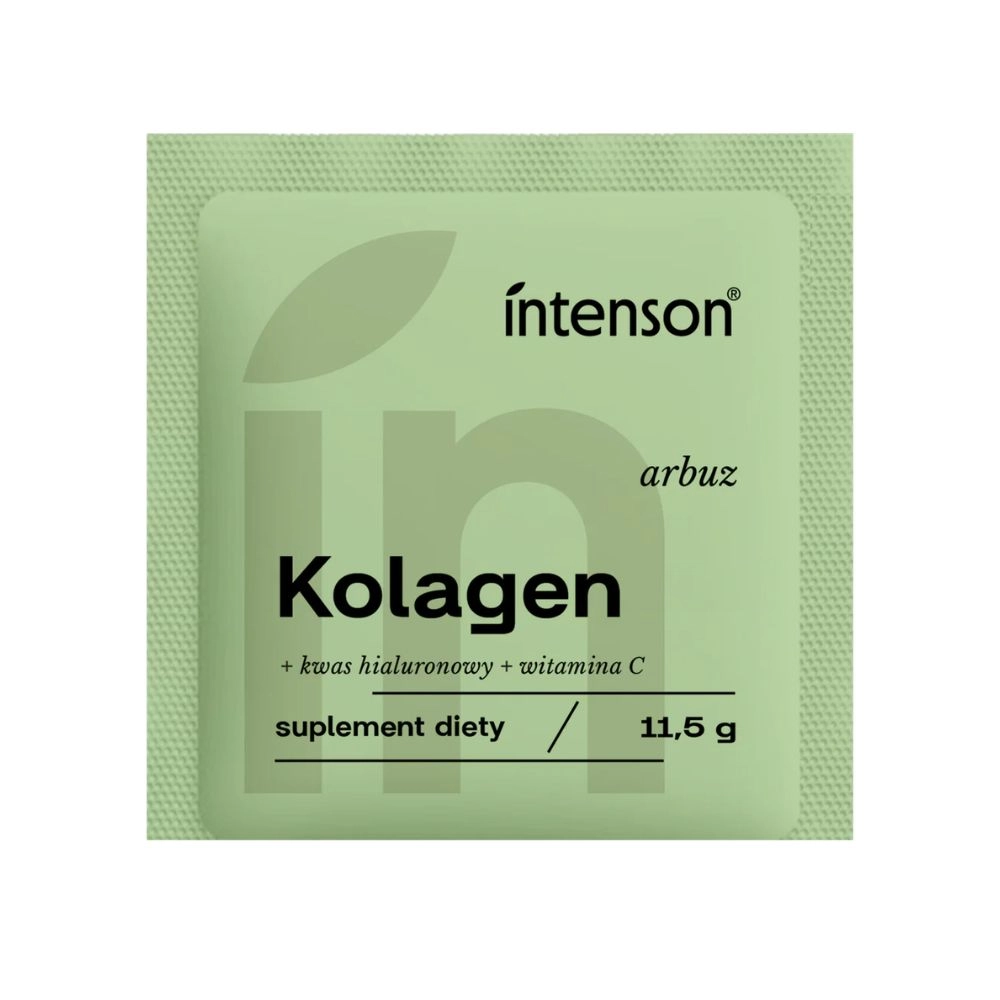 Suplement diety - Kolagen z kwasem hialuronowym i witaminą C - Arbuz | Intenson