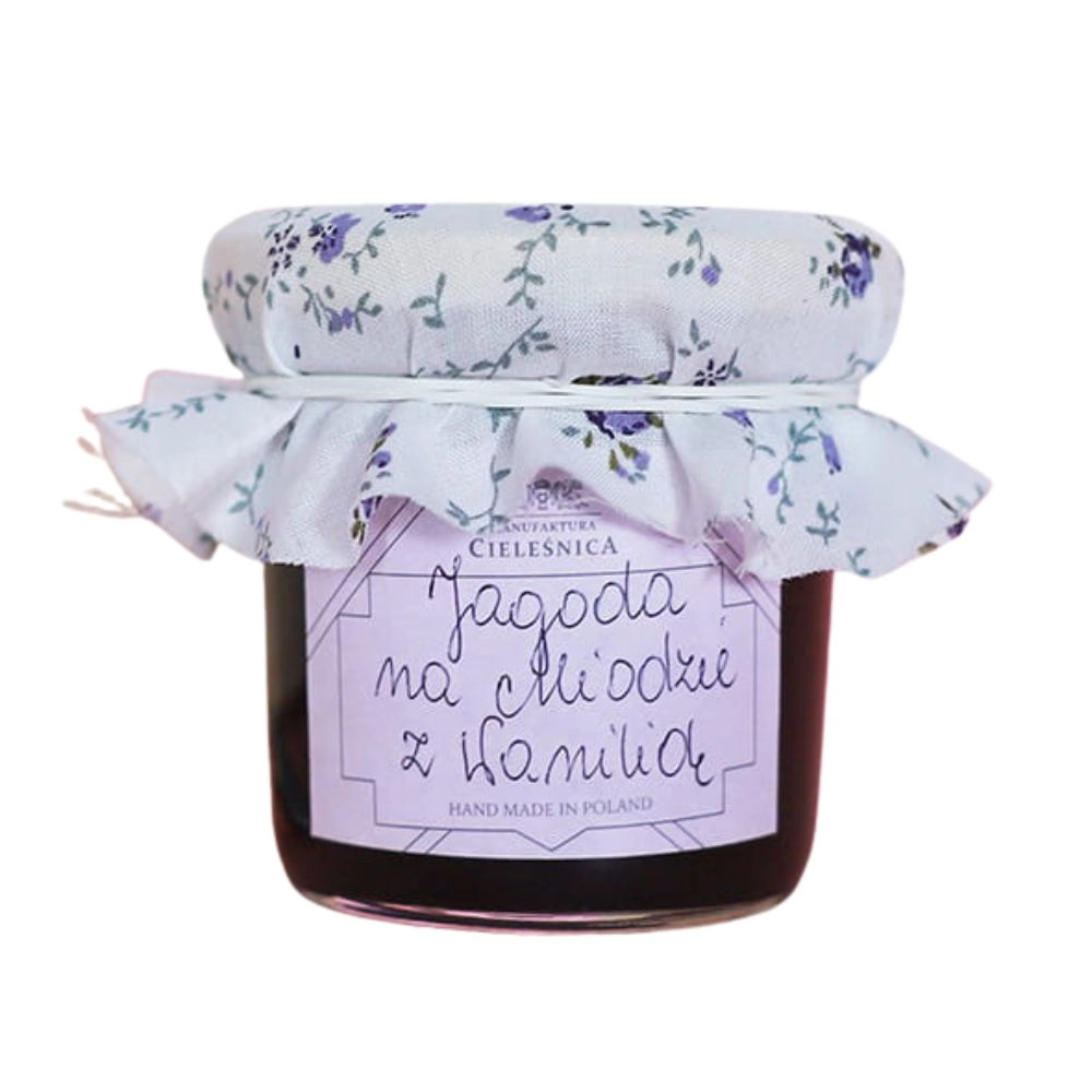 Konfitura z jagód na miodzie z wanilią | Manufaktura Cieleśnica