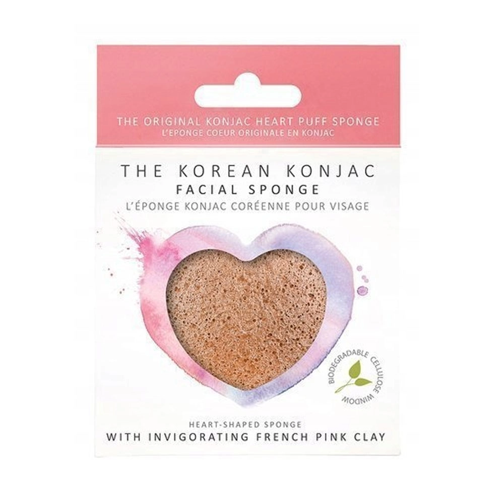 Konjac Company - Gąbka Serce z różową glinką | Inni producenci