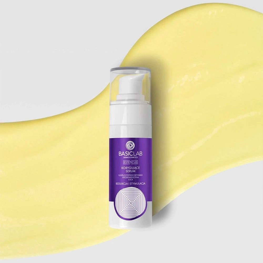 Korygujące serum z retinalem 0,05% - Redukcja i Stymulacja | BasicLab