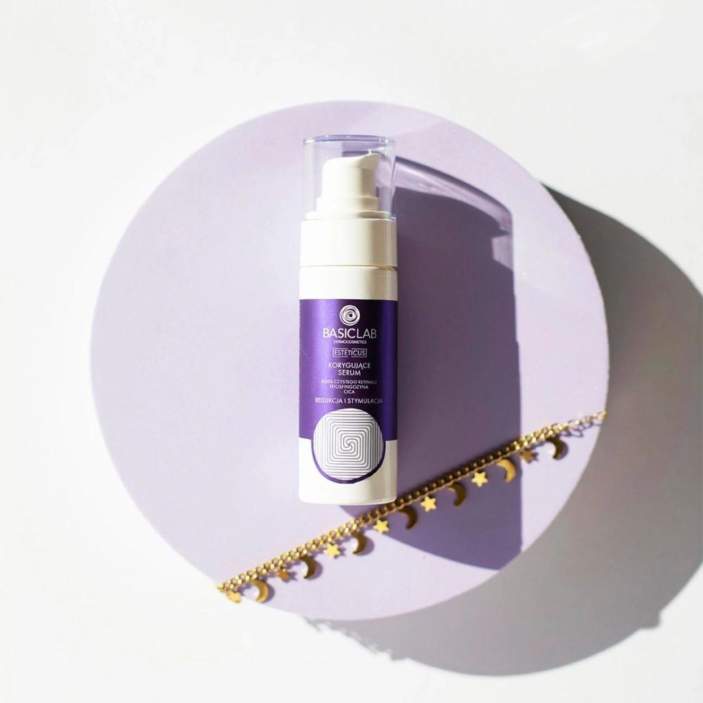 Korygujące serum z retinalem 0,05% - Redukcja i Stymulacja | BasicLab