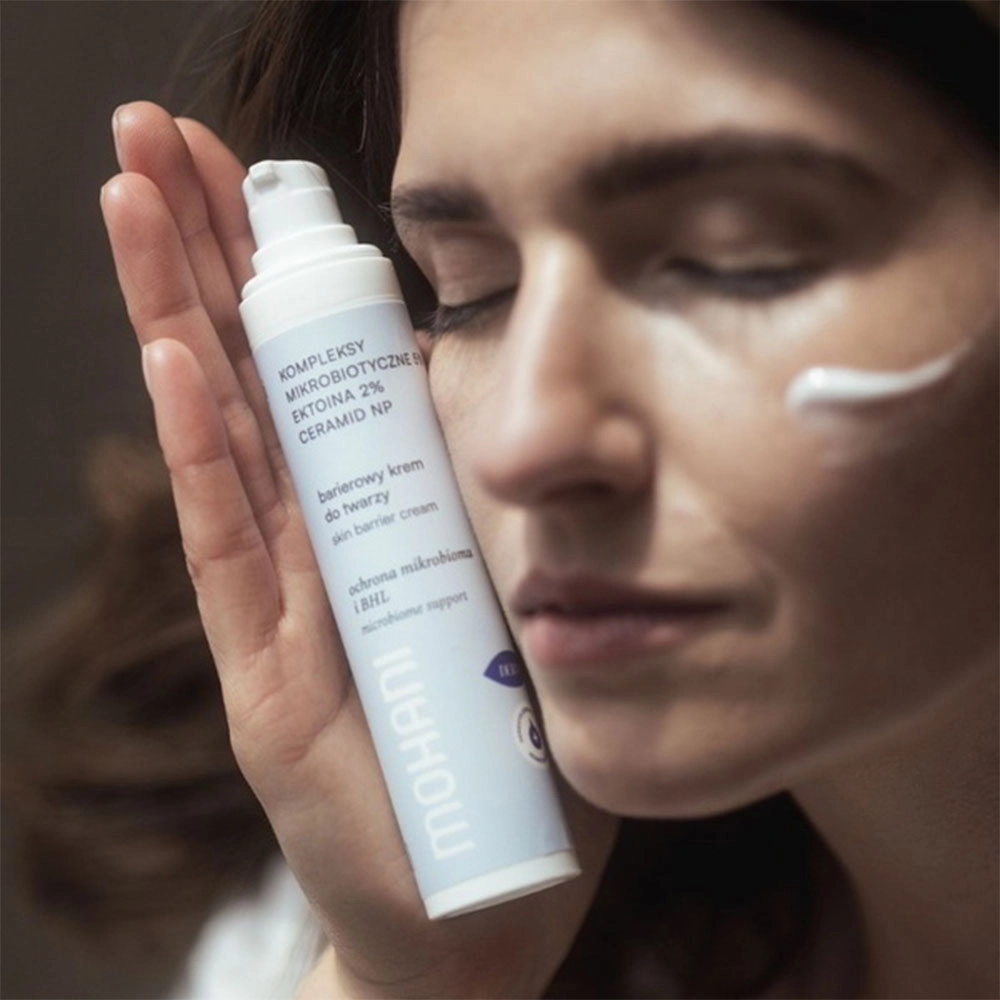 Krem barierowy do twarzy z ektoiną, kompleksem mikroprobiotycznym i ceramidem | Mohani