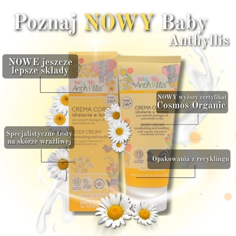 Krem do ciała nawilżająco - łagodzący z rumiankiem | Anthyllis